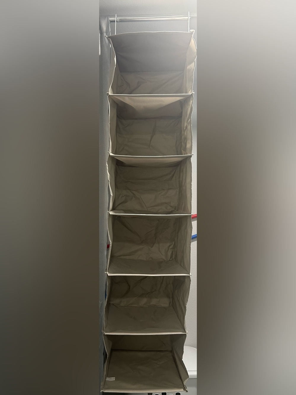 Hanging 6-Shelf Closet Organizer - Beige